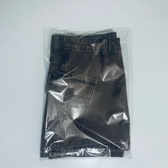 Princess Polly Zakai Cargo Denim Mini Skirt, Brown, Women’s Size 2, NWT - Picture 16 of 16